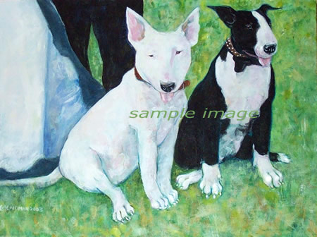 Bully Wedding - a Laidman Dog Print