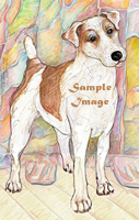 jack russell terrier - a laidman dog drawing > print
